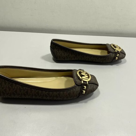 NEW MICHAEL KORS Womens Fulton Studded Moccasins Size 7M Flat Round Toe Brown - Picture 6 of 7